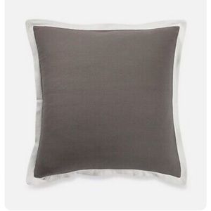 Kate Spade Euro Sham Charcoal and White